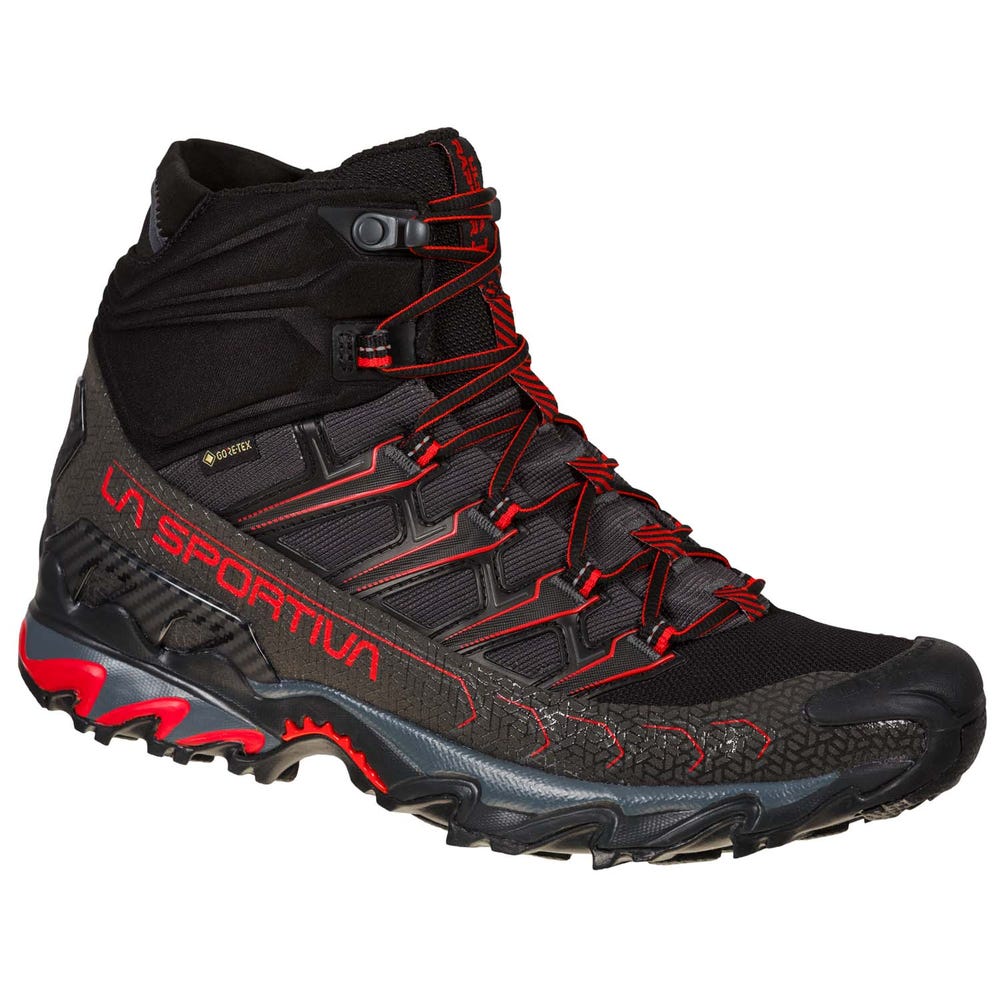La Sportiva Ultra Raptor II Mid GTX Men's Hiking Boots - Black - AU-415730